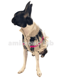 ドッグセーター　手編み犬服　手作り犬服